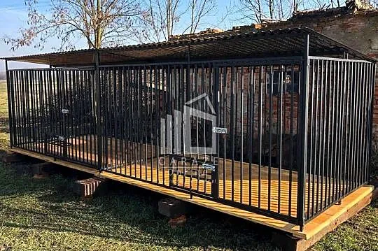 Kojec dla Psów 6x2m - drewniana Podłoga - uchwyt na miski ID590, Pomorskie, Czersk