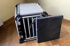 Transporter aluminiowy klatka dla psa kota z torba ochronna CRASH BAG