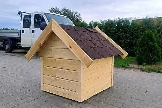 Drewniana Buda Psa 80 x 65 Ocieplana Podłoga, Wielkopolskie, Witkowo