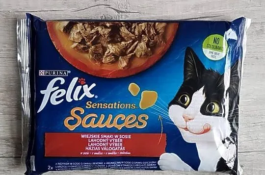 Felix Sensations mokra karma dla kota wiejskie smaki w sosie 4x85g