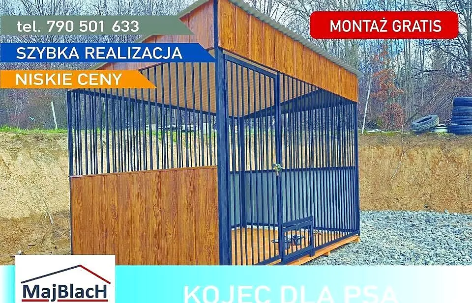 Mały Kojec dla Psa - PRODUCENT KOJCE DLA PSÓW - Maj-Blach, Mazowieckie, Warszawa