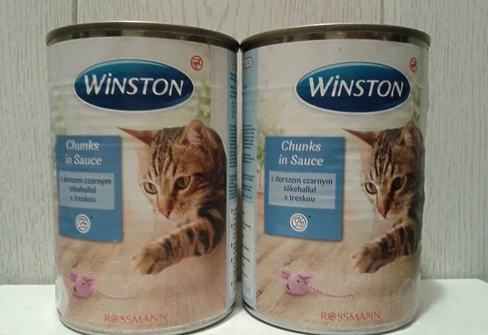 Winston Karma mokra dla kotów Z DORSZEM CZARNYM 2 x 400g, Opolskie, Strzelce Opolskie