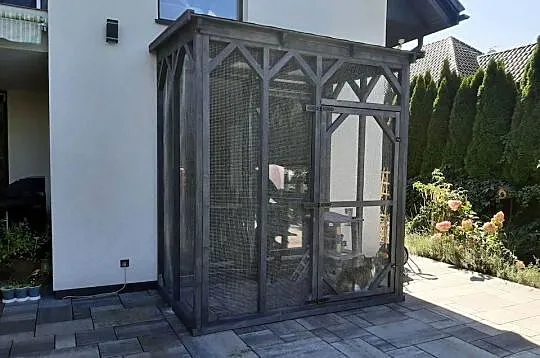 Woliera dla kotów., Małopolskie, Jordanów