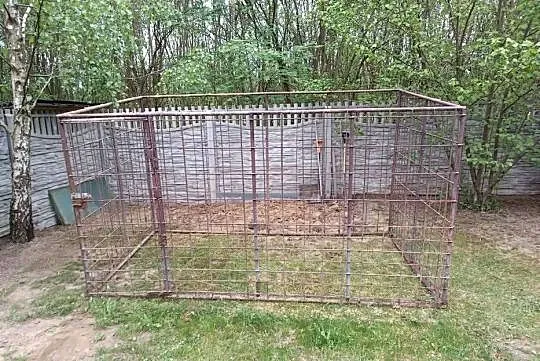 Kojec dla psa duży solidny stalowy, Śląskie, Kalej