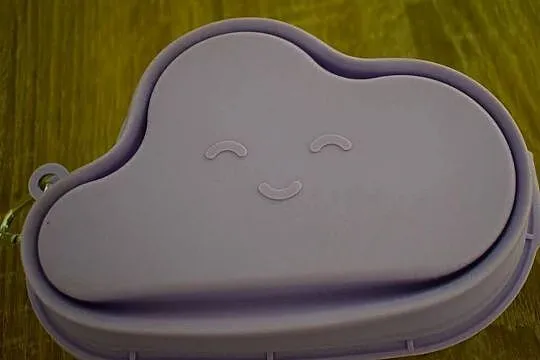 Podwójna miska dla psa ,kota, do podróży ,silikonowa - CLOUDY
