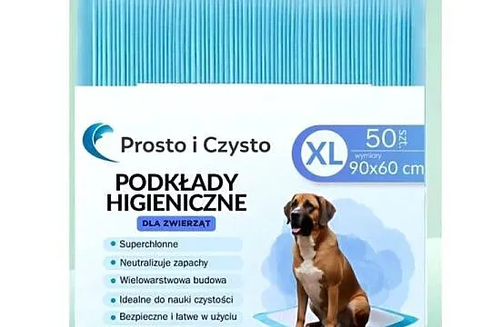 Podkłady higieniczne dla zwierząt ( pies ,kot...), rozmiar M 40x60, Wielkopolskie, Poznań