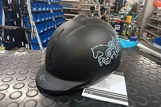 Kask jeździecki Beauty, czarny, Covalliero rozmiar 52-55 oraz 53-57, Łódzkie, Wieluń