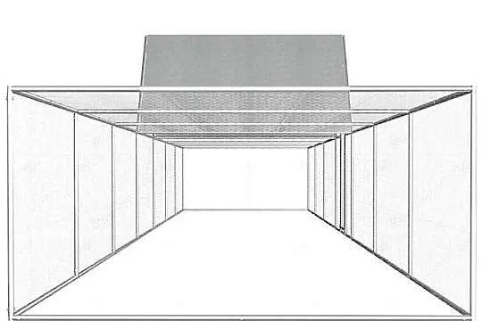 vidaXL Woliera dla kur, 14 x 2 x 2 m, galwanizowana 144564, Mazowieckie, Warszawa