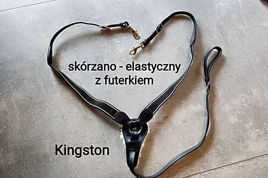 Jak nowy Napierśnik skórzano-elastyczny z futerkiem - Kingston, Małopolskie, Jasień