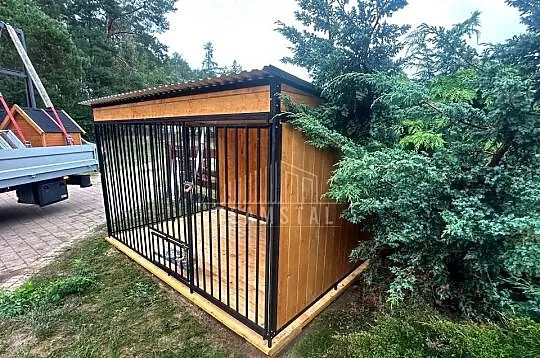 Kojec dla Psa 3x2,5m Wiatrołap Miski obrotowe podłoga ściany dach  TS780, Pomorskie, Kościerzyna