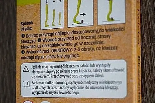 Kleszczołapki, haczyki do usuwania kleszcza - 3 sztuki, Kujawsko-pomorskie, Chełmno