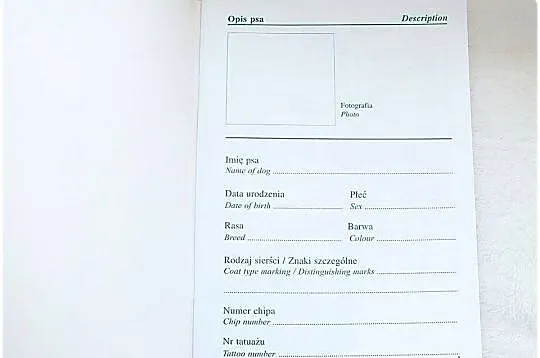 Książeczka Zdrowia Psa rasy średniej - mix ras Nowa, Lubuskie, Lubsko