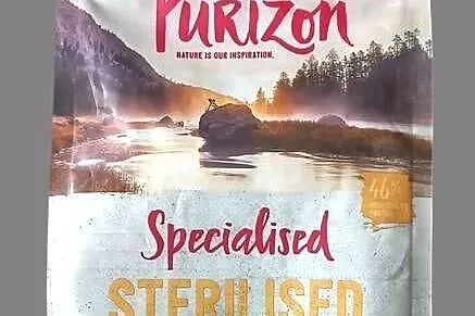 Purizon adult sterilised karma dla kota, kurczak i ryba bez zbóż 400g