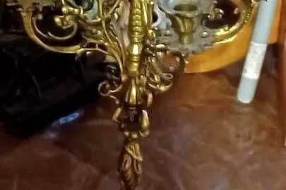 2 KILOGRAMY WAZY MOSIĄDZ FIGURA KOBIETY SWIECZNIK BAROKOWY