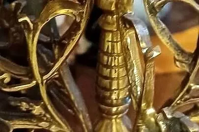 2 KILOGRAMY WAZY MOSIĄDZ FIGURA KOBIETY SWIECZNIK BAROKOWY, Wielkopolskie, Poznań