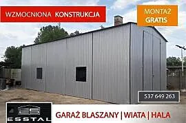 C29 Garaż Blaszany|Garaże Blaszane|Wiata|Hale|Hale|Konstrukcje - ESSTAL