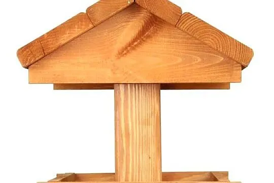 Karmnik drewniany KR-3 duży brązowy, opalany, Podkarpackie, Przyszów