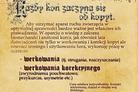 Werkowanie, rozczyszczanie, struganie, korekcja ko