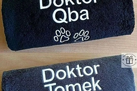 Ręcznik DLA PSA do wycierania łap, osuszania po kąpieli HAFT, Kujawsko-pomorskie, Toruń