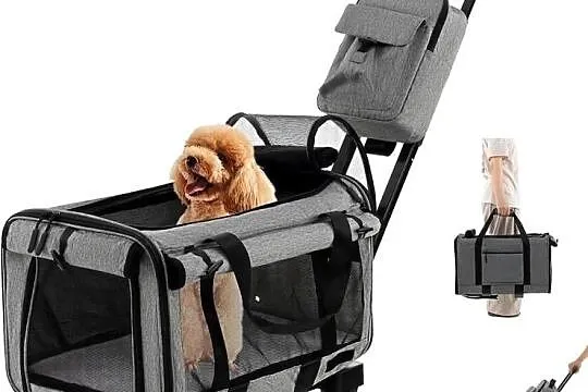 Nowy transporter dla psa kota na kółkach