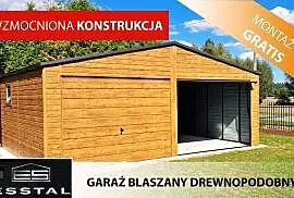 99B GARAŻ BLASZANY- Złoty Dąb |Wiaty | Garaże | Wiaty | Kojce | - ESSTAL
