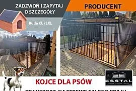 B151 Kojec dla Psa 3x3 - |TYLNA ŚCIANA ZABUDOWANA ocynk | Kojce | - ESSTAL