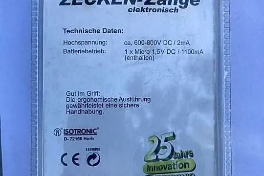 Elektryczne urządzenie do usuwania kleszczy ISOTRONIC – WYPRZEDAŻ, Warmińsko-mazurskie, Mszanowo