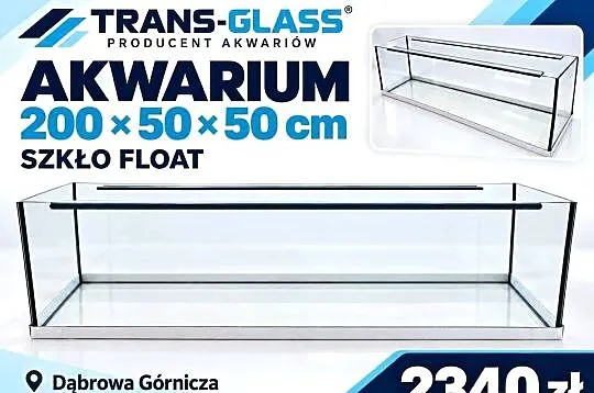 Akwarium 200x50x50 cm 500 l szkło float – polski producent