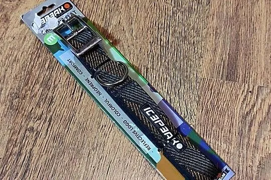 ICEPEAK obroża dla psa - rozm. M - obwód 48 - 60 cm, odblaskowe logo