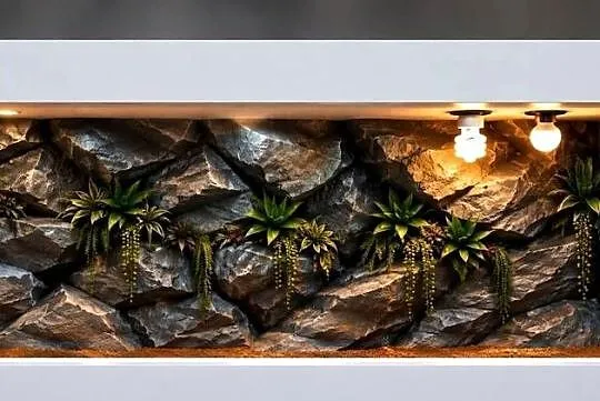 Terrarium tropikalne dla gekona orzęsionego kameleona boa cesarskiego