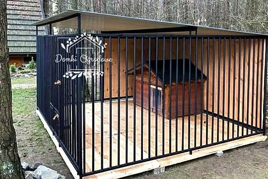 Kojec dla Psów 3x3m drewniana podłoga ściany uchwyt na miski ID586, Zachodniopomorskie, Gryfice