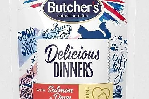 BUTCHERS Karma dla kota bez zbóż Z ŁOSOSIEM saszetka 10x100g, Opolskie, Strzelce Opolskie