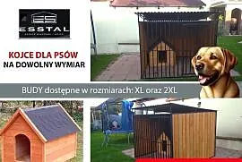 Kojec dla Psa 2x2 - ściany boczne z DREWNA  | KOJCE | - ESSTAL
