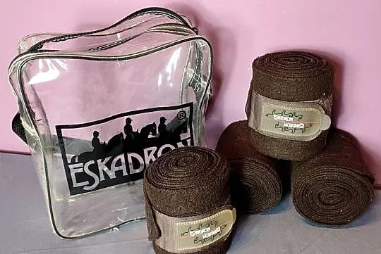 Jak nowe Eskadron owijki polarowe brązowe - Full 4 sztuki w opakow., Małopolskie, Jasień