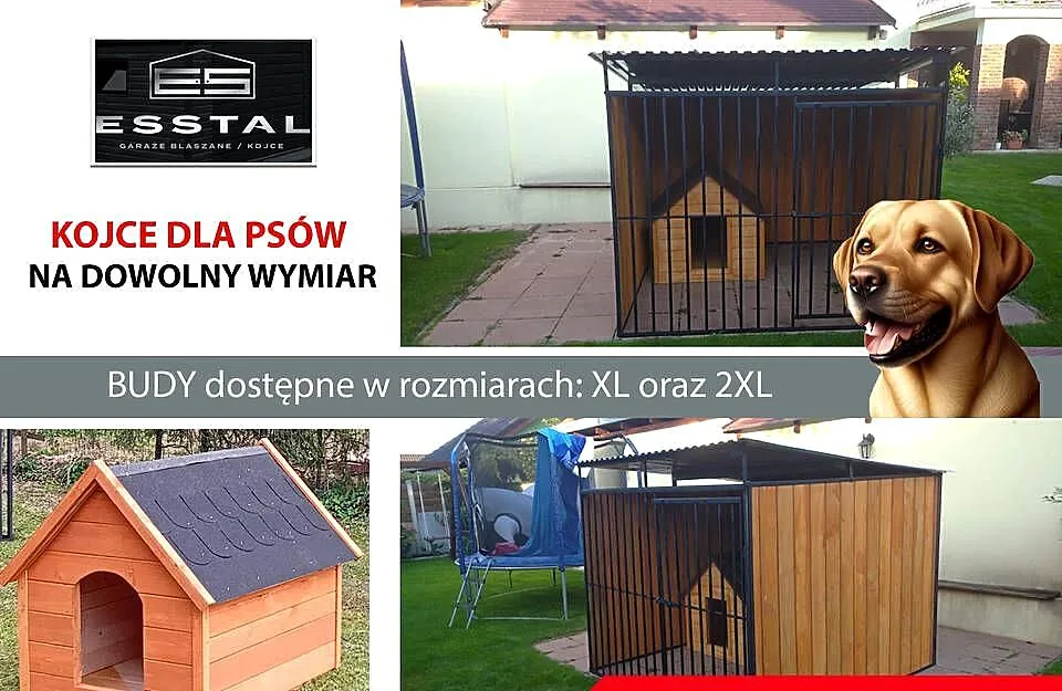 A171 Kojec dla Psa 2x2 - ściany boczne z DREWNA | KOJCE | - ESSTAL, Łódzkie, Radomsko