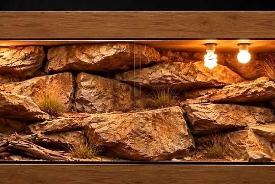 Terrarium pustynne dla agamy brodatej żółwia greckiego
