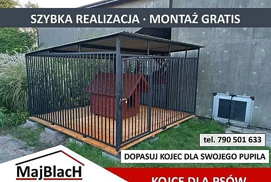 Kojec dla Psa - | Kojce dla Psów | Różne Wymiary - Maj-Blach, Małopolskie, Myślenice