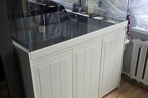 Akwarium optiset white120x50x60 360l + szafka + filtry, grzalka, oświetleni, Śląskie, Sosnowiec
