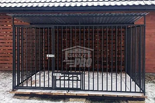 Kojec dla Psów 3x2,5m Drewniana podłoga - Uchwyt na Miski   GP400, Śląskie, Ruda Śląska