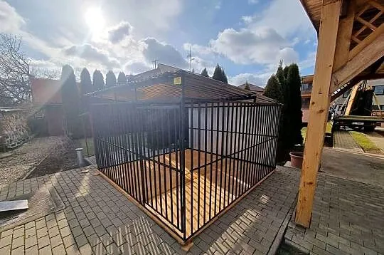 Kojec dla Psa 3x3 - |TYLNA ŚCIANA ZABUDOWANA OCYNK | KOJCE | - ESSTAL, Podkarpackie, Lesko