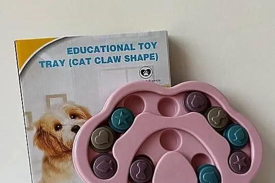 Interaktywna mata logiczna dla psa – zabawka edukacyjna typu puzzle (łapka)