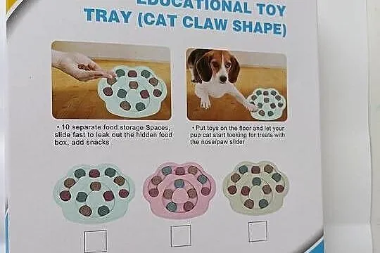 Interaktywna mata logiczna dla psa – zabawka edukacyjna typu puzzle (łapka), Pomorskie, Gdynia
