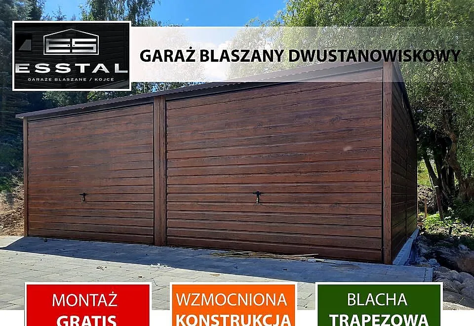 108B Garaż Blaszany ORZECH - Garaże Blaszane | Wiaty | Hale | - ESSTAL, Podkarpackie, Strzyżów
