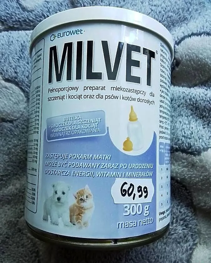 Preparat mlekozastępczy dla szczeniąt I kociąt *MILVET*, Śląskie, Katowice