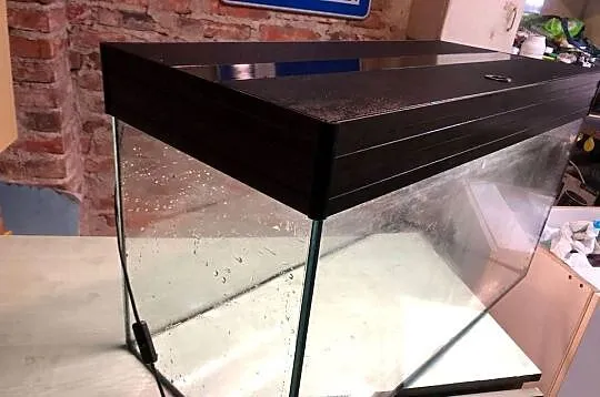 Akwarium 80x35x40 Alu pokrywa , oświetlenie 112 L