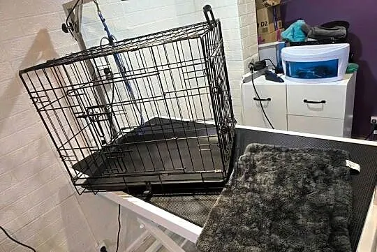 Klatka metalowa z materacem mała