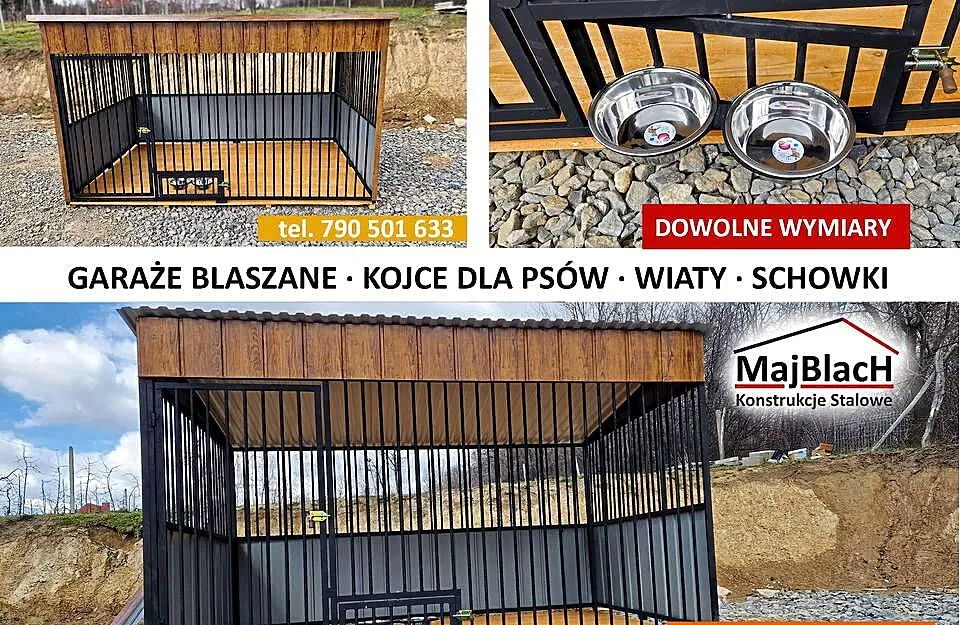 PRODUCENT - Kojec dla Psa na Dowolny Wymiar – Maj-Blach, Małopolskie, Olkusz