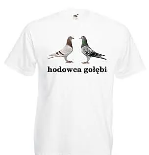 Koszulki dla hodowców gołębi z nadrukiem