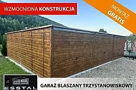 71B Garaż Blaszany ZŁOTY DĄB - Garaże Blaszane | Wiaty | Hale | - ESSTAL