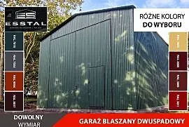 C41 Garaż Blaszany - MAGAZYN - Garaże Blaszane - Wiaty - Hale - ESSTAL